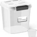 Flour Container - Rice Dispenser 10lbs/5kg/5.3qt Food Cereal Container Bins with Measuring Cup for Household Pantry Organization (10lbs)