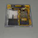 DEWALT Drill Bit Set, 14-Piece, 135 Degree Split Point, For Plastic, Wood and Metal (DWA1184)