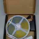 COB LED Strip Lights 100ft,3000K DC 24V Dimmable Warm White Flexible LED Rope Lights for Bedroom, with Remote and app Control LED Lights Strip for Living Room, Shelf, Cabinet