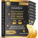 Collagen Eye Masks - Under Eye Patches - Reduce Dark Circles - Puffy Eyes - Wrinkle Treatment - Collagen Eye Pads - Anti-Wrinkle - Undereye Bags - Firming and Hydrating Patches - 24 Pairs