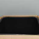 Amazon Basics Small Trash Can, Rectangular Commercial Office Wastebasket, 3 Gallon (Pack Of 2), Black