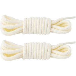2 x 2 Pair Round Boot Laces, Shoelaces for Outdoor Work & Hiking Boots, Shoes Strings for Adults, Kids, Men, Women (35 inches, Beige)