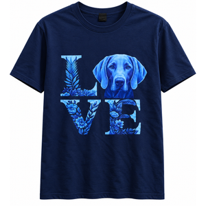 Weimaraner Running Design For Dog Owner T-Shirt, Size M