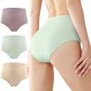 BATTEWA Incontinence Underwear for Women,Leak Proof Underwear Washable Absorbency Cotton Panties Bladder Leakage Protective 50ML(3Color,X-Large,3-Pack)