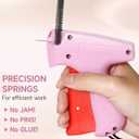 Stitch Gun for Clothes, Tagging Gun for Clothing, Micro Handheld Tag Gun Quick Stitch Sewing Gun, Portable Quick Clothing Fixer Hemming Tool Includes 6 Needles and 1000 Black White Fasteners