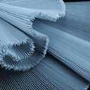 Ruffled Lace Trims 1 Yards, Pleated Lace Fabric Trim, Organza Ruffled Fabric Chiffon Tulle Border for Sewing Dress Bag Costume Decoration Trimming Craft (Grey Blue)