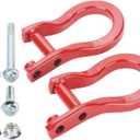 ONER Tow Hooks Compatible with 2019 2020 2021 & Newer Chevy Silverado 1500, Replaces # 84280202(RED)