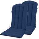 YEFU Adirondack Chair Cushion, 19.7x18.9 Thin Chair Cushions Set of 2, Navy
Rocking Chair Cushion with Ties, 19.7x18.9x1.5 Inch High Back Thin Fade & Water Resistant Patio Cushions for Outdoor