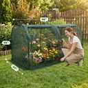 Crop Cage for Garden,98"x49"x49" Tunnel Plant Netting Cover with Zipper,Garden Bed Cover for Protection for Vegetables Fruits,Garden Cage for Plant and Animal