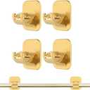 JHCJHC Adhesive Curtain Rods No Drilling Holder,No Drill Curtain Rod Brackets,Renter Friendly Curtain Hooks for Hanging Drapes,Over Blinds for Dorm Apartment Kitchen Bedroom Home