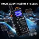 BAOFENG K5PLUS 10W Tri-Band Ham Radio with Long High Gain ANT & Speaker Mic