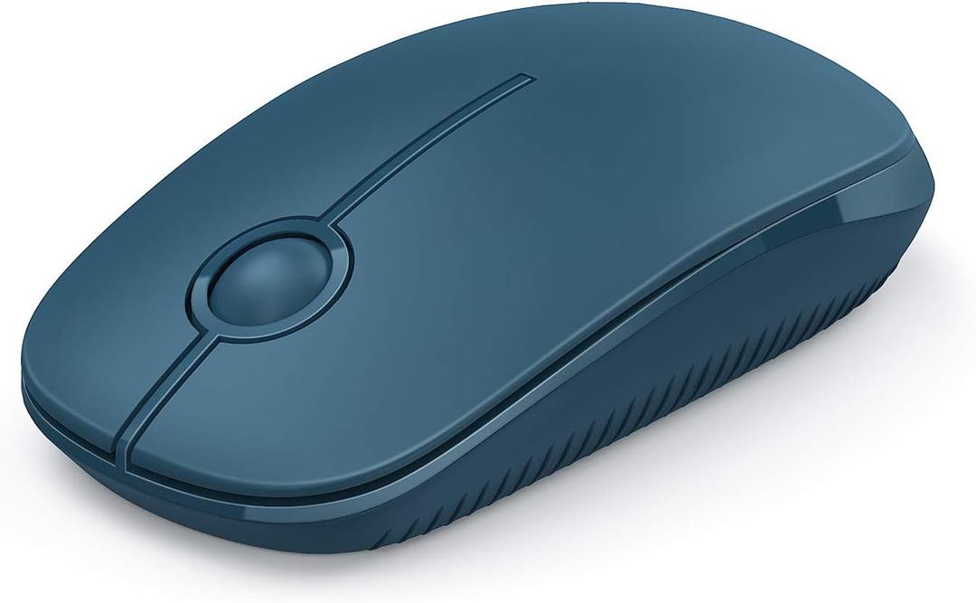 Vssoplor Wireless Mouse, 2.4G Slim Portable Computer Mouse with Nano Receiver Quiet Silent Optical Laptop Mouse for Notebook, PC, Laptop, Computer- Sapphire Blue