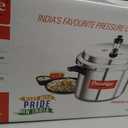 Prestige Popular Aluminum Pressure Cooker, 5 L, Silver