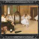 Black Frame for 11x14 Canvas Painting, 1.8” Wide Solid Wood Vintage Frame for Stretched Canvas Prints Artwork, Living Room Wall Decor for Home Office Gallery, No Back & Cover (Black)