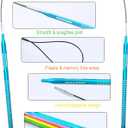Holamulta Ergonomic Triangular Interchangeable Circular Knitting Needles Set - Ideal for Arthritis & Big Hands (Multi-Colored)