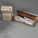 Kitchen Knife Set - Haugo 14 PCS Cream White Knife Set with Block and Sharpener - German Stainless Steel - Full Tang Knife Block Set and Ergonomic Handle - Obsidian Series