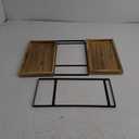 BEKU 2 Tier Bathroom Counter Organizer - Kitchen Sink Countertop Shelf - Makeup Vanity Tiered Tray - (Wood)
