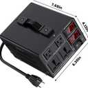 1000W Voltage Converter Transformer(110V to 220V or 220V to 110V) Step Up/Down Converter 110/120 Volt - 220/240 Volt w/US Power Cord,Circuit Breaker Protection, LCD Screen Display