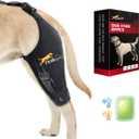 Dog Knee Brace for Torn ACL Hind Leg, Hot/Cold Compress for Patella Dislocation or Osteoarthritis, Cruciate Ligament Injuries, for Medium & Large Dogs(Left Leg,XL)
