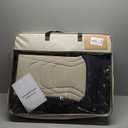 FREESOO Car Seat Covers Full Set, Beige Leather Seat Covers for SUV Trucks Cars, Waterproof Car Seat Cover Back Seat and Front, Luxury Auto Seat Covers Protector Cushion Fit for Most Vehicles (#1 S2 Full Set - 5PCS)