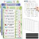 3 in 1 Bedtime/Morning/Weekly Zoo Routine Chart for Kids, Magnetic Chore Chart for Toddlers, Visual Schedule for Kids Toddlers Schedule Board for Home