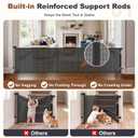 GRENFU Reinforced 120 Inch Long Retractable Baby Gates Extra Wide Dog Gate Indoor/Outdoor Retractable Gate Prevents Crawling Under, Space-Saving, Durable Mesh, Easy-Use Safety Lock, Easy Install/Black, Size: 33" Tall x 120" Wide