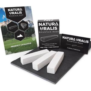 Natura Uralis Premium Belgorod Sawn Chalk | White Chalk Bars  Amazing Crunch, Satisfying Earthy, Velvety and Firm Texture, ASMR Sensation, Natural Calcium Carbonate (Mini (3.5oz))
