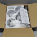 Farmhouse Bathroom Vanity Light, 4-Light Wood Bathroom Light Fixtures Over Mirror, Black Industrial Vanity Lights with Metal Shade, Rustic Bathrooms Lighting for Living Room, Bedrooms, Hallway