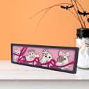 Cute Halloween Decor, Wooden Halloween Table Centerpiece Decorations for Home, Indoor Home Decorative Signage Shelf Desk Fireplace Mantle Rustic House Decor(G02)