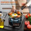Tempered Glass Lids for Pots and Pans, Cast Iron Skillet Lid 10.5 Inch, Round Frying Pan Lid, Replacement Pan Cover, Crock Pot Lid with Stainless Steel Rim, Dishwasher Safe, Cookware Pot Covers