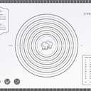 Silicone Mat, 24 x 36inch Extra Large Non-stick Pastry Baking Mat with Measurement, Resuable Thick Cookie Sheet Counter Mat, Dough Rolling Mat, Oven Liner, Fondant/Pie Crust Mat (White Gray)