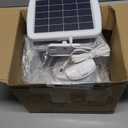 LEPOWER 1600LM LED Solar Security Lights Motion Outdoor, Motion Sensor Light, 5500K White Light, IP65 Waterproof Outdoor Flood Solar Light with 3 Adjustable Head for Yard, Garage White