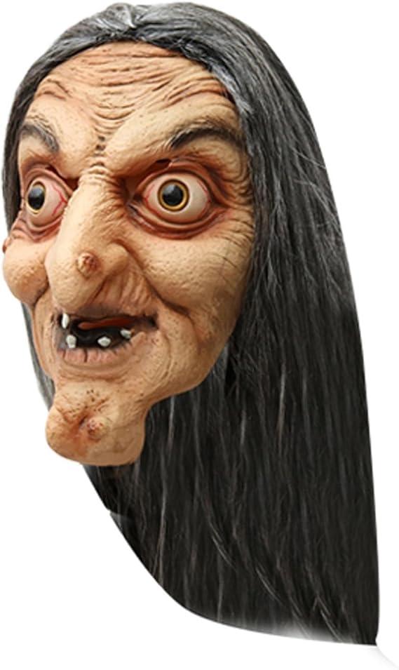 Realistic Face Mask for Adults Human Face Old Man Mask Wrinkle Face Mask Halloween Scary Mask Ghost Alien Mask(10ATN)