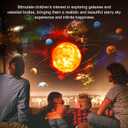 Galaxy Projector Pro for Bedroom, 13 in 1 Planetarium Star Projector with Solar System & Constellation, Night Light for Ceiling - 360 Rotating with Timer, Adjustable Knob, Kids Adults Room Decor