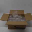 Lamosi 24 Pack Plastic Wine Glasses Disposable, 12 oz Stemless Wine Glasses for Party, Reusable Crystal Clear Plastic Cups, Shatterproof and BPA-Free