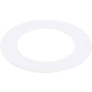 PATIKIL Goof Rings for 4 Inch Recessed Can Lighting Down Light, 1 Pcs Metal Goof Trim Rings Cover, Outer Diameter 6.77-inch, Inner Diameter 4.25-inch, Matte Finish White, Flush Mount