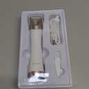 Bikini Trimmer for Women, 2 in 1 Electric Shaver for Women, Pubic Hair Trimmer Waterproof IPX7 with LED, Bikini Razor for Leg Arm Underarm Bikini Area, Pull Bows Gift Box for Friends - Shell White