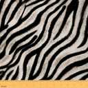 Zebra Skin Pattern Fabric by The Yard for Chairs African Wild Animal Upholstery Fabric for Arts DIY Black and White Stripes ,1 Yard
