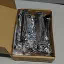 Ravinte 20 Pack Solid 6-1/4 Inch Center to Center Slim Square Bar Drawer Handles - Cabinet Hardware Pulls in Matte Black for Kitchen