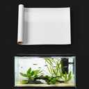 Aquarium Background Static Cling White Fish Tank Sticker 39 x 17.7 inches | Easy Install for Glass Tanks, No Residue, Reusable