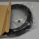 Microwave Splatter Cover Vented Glass Guard Lid with Collapsible Silicone for Food as Pot Cover 11.8 inch Large Plate for 6 7 8 9 10 11 inch Plate Bowl