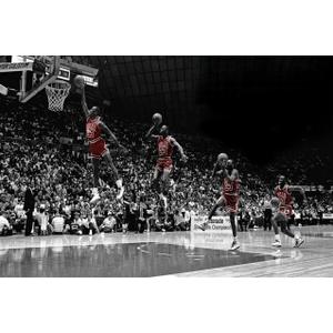 Large Sports Poster (24"x32"), Basketball Superstar Michael Jordan, Bedroom Gymnasium Wall Art Decor, Unframed Canvas Poster (Pattern - A)