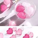 Reusable Ice Cube, 30 pcs Heart Shape Reusable Ice Cubes for Drinks, Whiskey, Cocktails,  Coffee.Washable Non-Melting Plastic Ice Cubes BPA