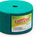 Green Scrubbing Pad Roll 19ft Economy Size Medium Duty Abrasive Scrub Sponge Scouring Pads 19ft x 6in x 0.3in (6m x 15cm x 8mm) Scrubby Tough Stains Cleaning Pans Dishes Stoves Bathroom Sinks Grills