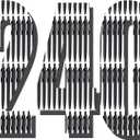 Aozora Pens Bulk 240 Pack Black Click Pens No Bleed Wholesale Retractable Ballpoint Pens Medium Point,Smooth Ink Pens for Journaling School Office Supplies 1.0MM Black Ink