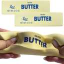 Squish Toys, Slow Rebound Cute Butter Squeeze Stress Balls, 5.7x1.6 inch Stress Relief Sensory Toys for Adults Gifts (2pcs)