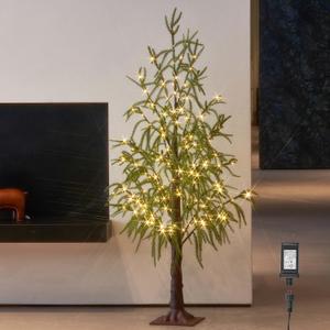 Lighted Norfolk Pine Tree 4FT 180 LED Fairy Lights, Christmas Tree with Lights for Home Holiday Decoration Indoor Outdoor