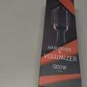 Hair Dryer Brush Blow Dryer in One, Upgraded 4 in 1 Hair Dryer and Styler Volumizer with Negative Ion Anti-frizz Ceramic Titanium Barrel Hot Air Hair Straightener Brush (Black/Pink)