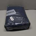 Pinch Pleated Curtains Blackout, Linen Blackout Curtains 90 inches Long 2 Panels Set for Bedroom, Thermal Insulated Pinch Pleated Drapes for Living Room, 40" W x 90" L (Pack of 2), Navy Blue