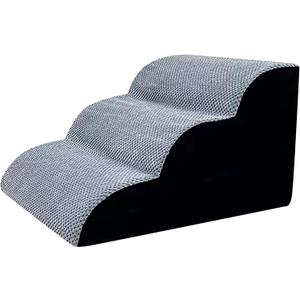 Dog Stairs for Small Dogs Pets 3-Step for High Beds and Couch, Cat Pet Steps, Raise Bed Climbing, Non-Slip Indoor Steps (Color : Brown, Size : 20.5x15.7x11.8in)